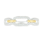 Interlocking Gold and Diamond Paperclip Ring Rings Estella Collection #product_description# 32745 925 Diamond Made to Order #tag4# #tag5# #tag6# #tag7# #tag8# #tag9# #tag10#