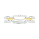Interlocking Gold and Diamond Paperclip Ring Rings Estella Collection #product_description# 32745 925 Diamond Made to Order #tag4# #tag5# #tag6# #tag7# #tag8# #tag9# #tag10#