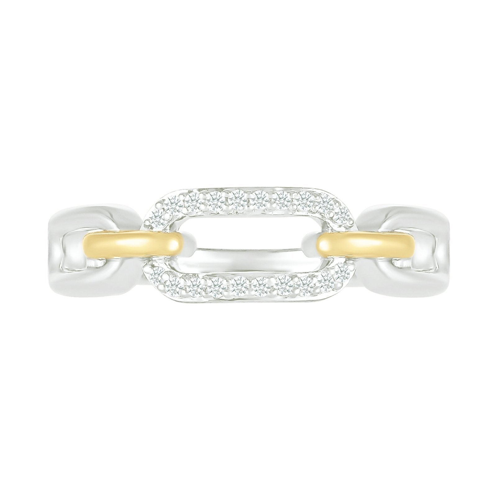 Interlocking Gold and Diamond Paperclip Ring Rings Estella Collection #product_description# 32745 925 Diamond Made to Order #tag4# #tag5# #tag6# #tag7# #tag8# #tag9# #tag10#