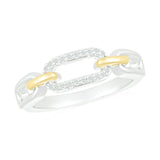 Interlocking Gold and Diamond Paperclip Ring Rings Estella Collection #product_description# 32745 925 Diamond Made to Order #tag4# #tag5# #tag6# #tag7# #tag8# #tag9# #tag10#