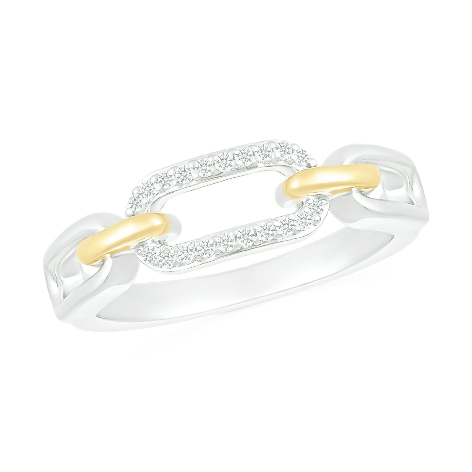 Interlocking Gold and Diamond Paperclip Ring Rings Estella Collection #product_description# 32745 925 Diamond Made to Order #tag4# #tag5# #tag6# #tag7# #tag8# #tag9# #tag10#