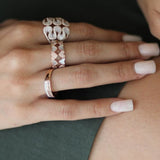 Mother of Pearl and Diamond Double Eternity Band Rings Estella Collection #product_description# 17204 14k Birthstone Diamond #tag4# #tag5# #tag6# #tag7# #tag8# #tag9# #tag10# 6