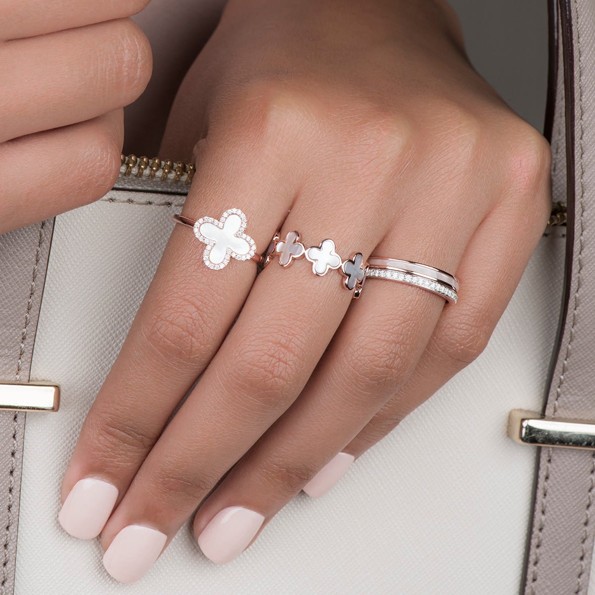 Mother of Pearl and Diamond Double Eternity Band Rings Estella Collection #product_description# 17204 14k Birthstone Diamond #tag4# #tag5# #tag6# #tag7# #tag8# #tag9# #tag10# 6