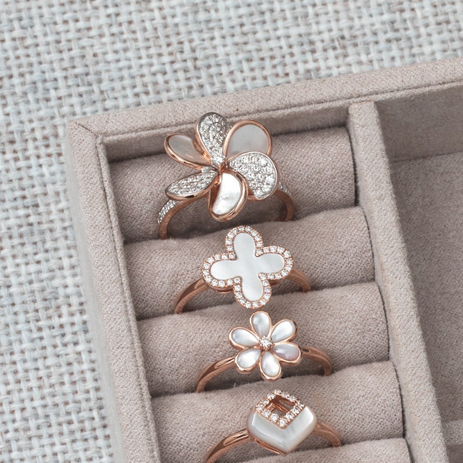 Mother of Pearl and Diamond Pave Flower Cocktail Ring Rings Estella Collection #product_description# 17206 14k Birthstone Diamond #tag4# #tag5# #tag6# #tag7# #tag8# #tag9# #tag10# 6