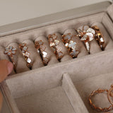 Mother of Pearl and Diamond Pave Flower Cocktail Ring Rings Estella Collection #product_description# 17206 14k Birthstone Diamond #tag4# #tag5# #tag6# #tag7# #tag8# #tag9# #tag10# 6