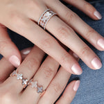 Mother of Pearl Clover Diamond Banded Eternity Ring Rings Estella Collection #product_description# 17209 14k Birthstone Diamond #tag4# #tag5# #tag6# #tag7# #tag8# #tag9# #tag10#