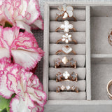 Mother of Pearl Clover Eternity Ring Rings Estella Collection #product_description# 14k Birthstone Gemstone #tag4# #tag5# #tag6# #tag7# #tag8# #tag9# #tag10#