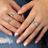 Mother of Pearl Clover Eternity Ring Rings Estella Collection #product_description# 14k Birthstone Gemstone #tag4# #tag5# #tag6# #tag7# #tag8# #tag9# #tag10#