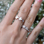 Mother of Pearl Clover Eternity Ring Rings Estella Collection #product_description# 14k Birthstone Gemstone #tag4# #tag5# #tag6# #tag7# #tag8# #tag9# #tag10#