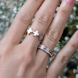 Mother of Pearl Clover Eternity Ring Rings Estella Collection #product_description# 14k Birthstone Gemstone #tag4# #tag5# #tag6# #tag7# #tag8# #tag9# #tag10#