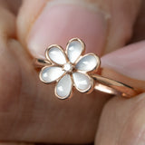 Mother of Pearl Flower with Diamond Center Ring Rings Estella Collection #product_description# 17202 14k Birthstone Diamond #tag4# #tag5# #tag6# #tag7# #tag8# #tag9# #tag10# 6