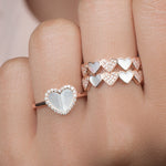Mother of Pearl Heart with Diamond Halo Ring Rings Estella Collection #product_description# 17197 14k Birthstone Diamond #tag4# #tag5# #tag6# #tag7# #tag8# #tag9# #tag10# 6