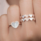 Mother of Pearl Heart with Diamond Halo Ring Rings Estella Collection #product_description# 17197 14k Birthstone Diamond #tag4# #tag5# #tag6# #tag7# #tag8# #tag9# #tag10# 6
