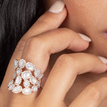 Oval Mother Of Pearl and Diamond Cluster Full Finger Ring Rings Estella Collection #product_description# 17200 14k Birthstone Diamond #tag4# #tag5# #tag6# #tag7# #tag8# #tag9# #tag10# 7