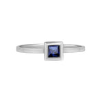 Princess Cut Sapphire Cocktail Ring Bezel Set Rings Estella Collection #product_description# 14k Birthstone Blue Gemstone #tag4# #tag5# #tag6# #tag7# #tag8# #tag9# #tag10#