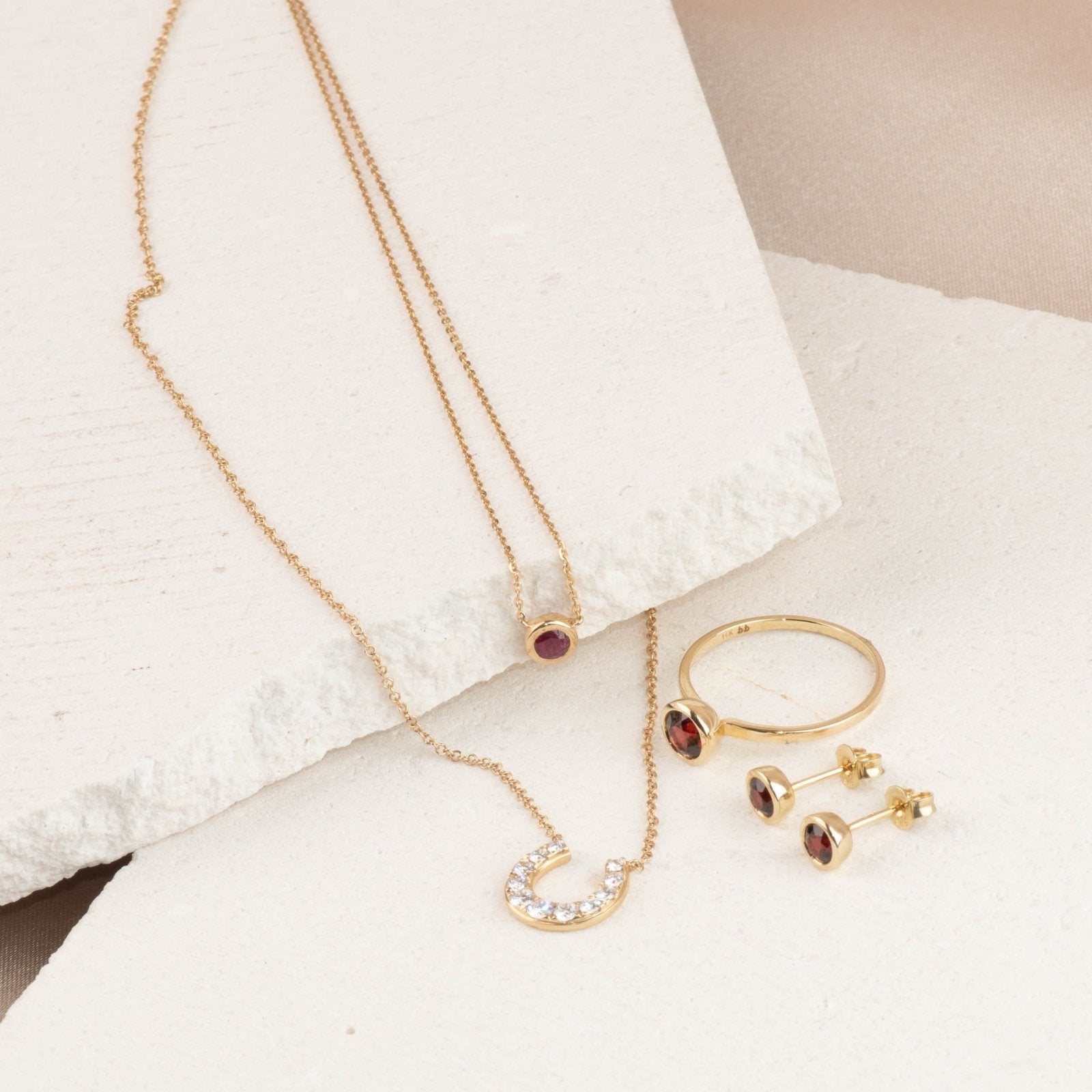 Round Garnet Cocktail Ring Bezel Set Rings Estella Collection #product_description# 14k Birthstone Garnet #tag4# #tag5# #tag6# #tag7# #tag8# #tag9# #tag10#