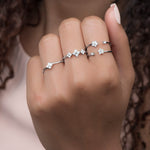 Three Flower Diamond Ring Rings Estella Collection #product_description# 17414 14k Diamond Flower Jewelry #tag4# #tag5# #tag6# #tag7# #tag8# #tag9# #tag10# 14K Rose Gold 6