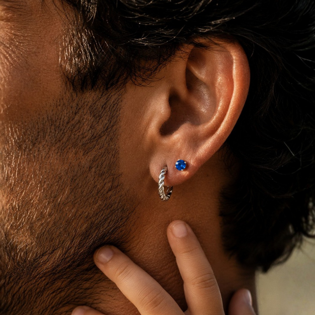 Father's Day Jewelry He'll Actually Wear: Earrings, Studs, and Hoops in Solid 14K Gold