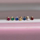 Blue Sapphire Flat Back Stud