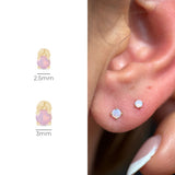 Opal Flat Back Stud