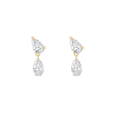 Pear Shape Lab-Grown Diamond Flat Back Earring