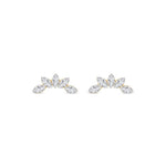 Helix Lotus Crawler Lab Grown Diamond Earring