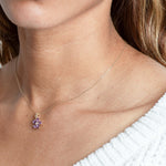 Double Flower Drop Pendant in Amethyst and White Sapphire Necklaces Estella Collection #product_description# 32733 10k Amethyst Birthstone #tag4# #tag5# #tag6# #tag7# #tag8# #tag9# #tag10#