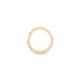 Opal Hoop Earring in Solid 14k Yellow Gold