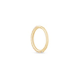 Opal Hoop Earring in Solid 14k Yellow Gold