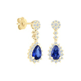 Blue Sapphire Dangle Earrings with White Sapphire Halo Earrings Estella Collection #product_description# 32654 10k Birthstone blue #tag4# #tag5# #tag6# #tag7# #tag8# #tag9# #tag10#
