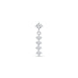 a white gold diamond earring