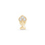 a yellow gold ring with two diamonds