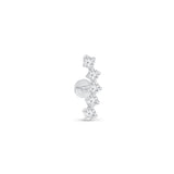 a single diamond earring on a white background