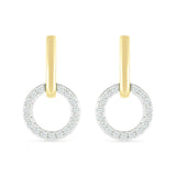 Dangling Diamond Eternity Circle Stud Earrings Earrings Estella Collection 32647 925 Diamond Sterling Silver #tag4# #tag5# #tag6# #tag7# #tag8# #tag9# #tag10#
