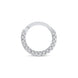 Gemstone Studded Clicker Hoop in Solid 14k White Gold