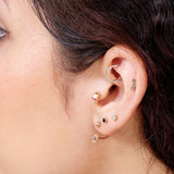 Three Star Flat Back Ear Climber