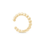 Beaded Ear Cuff in Solid 14k Yellow Gold