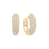 Five Row Pavé Bubble Huggie