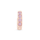 Opal Pavé Studded Huggie Earring
