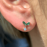 Emerald Double Marquise Drop