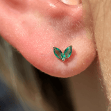 Emerald Double Marquise Earring