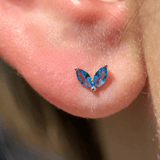 London Blue Topaz Double Marquise Earring