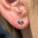 London Blue Topaz Double Marquise Earring