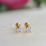 Opal Flat Back Stud