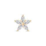 Marquise Flower Flat Back Earring