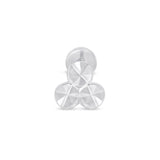 Trinity Diamond-Cut Flat Back Earring