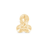 Trinity Diamond-Cut Flat Back Earring