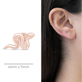 Snake Flat Back Earring