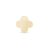 Gold Clover Flat Back Earring