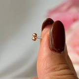 Double Ball Flat Back Earring